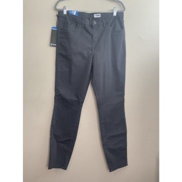 NWT Kuhl Wicking Gray Stretch Kontour Flat Front Skinny Pants Women Size 14 - Picture 1 of 15